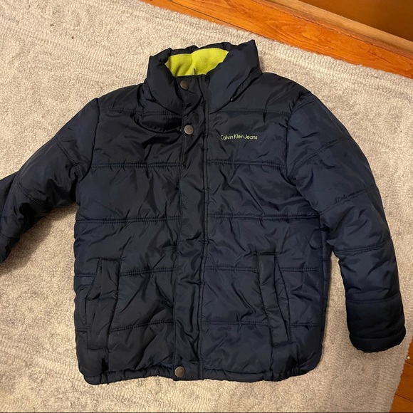 Calvin Klein Other - Calvin Klein Youth Boys 5/6 Blue Eclipse Bubble puffer coat